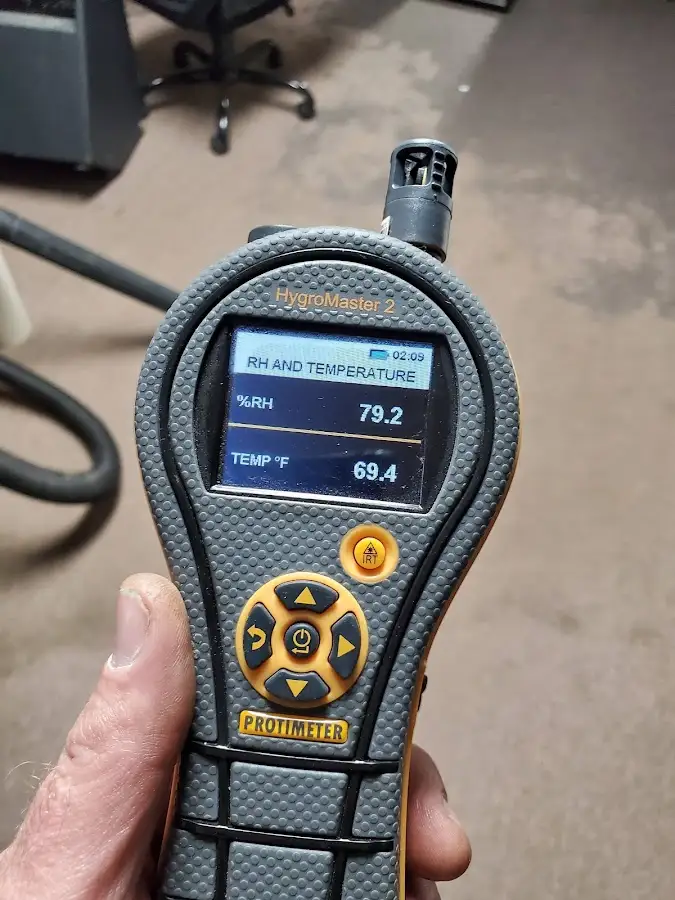 Moisture meter humidity assessment for Mold Remediation & Removal in Buda